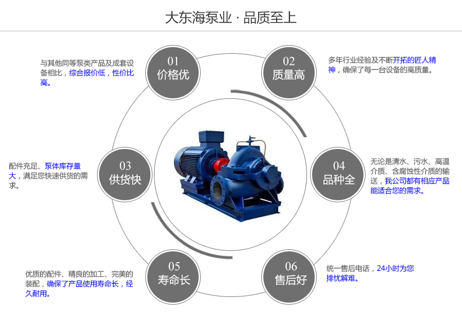 大東海泵業(yè)S型大流量中開泵質量保證圖